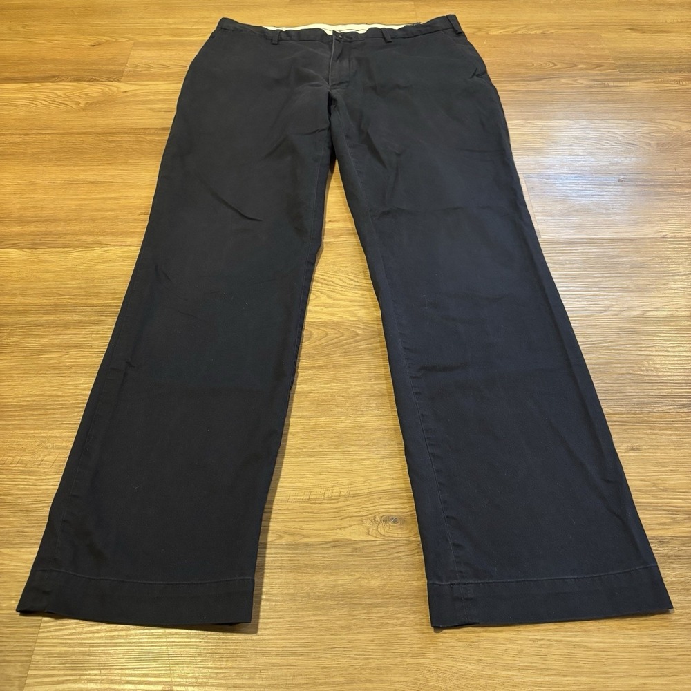 Polo Ralph Lauren Chino Pants Men's 38T Fits 38x34 Navy Blue Stretch Classic Fit